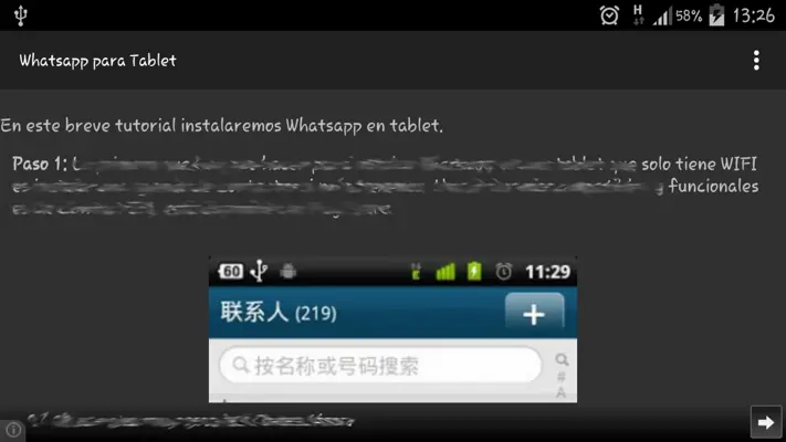 Whatsapp para Tablet android App screenshot 2